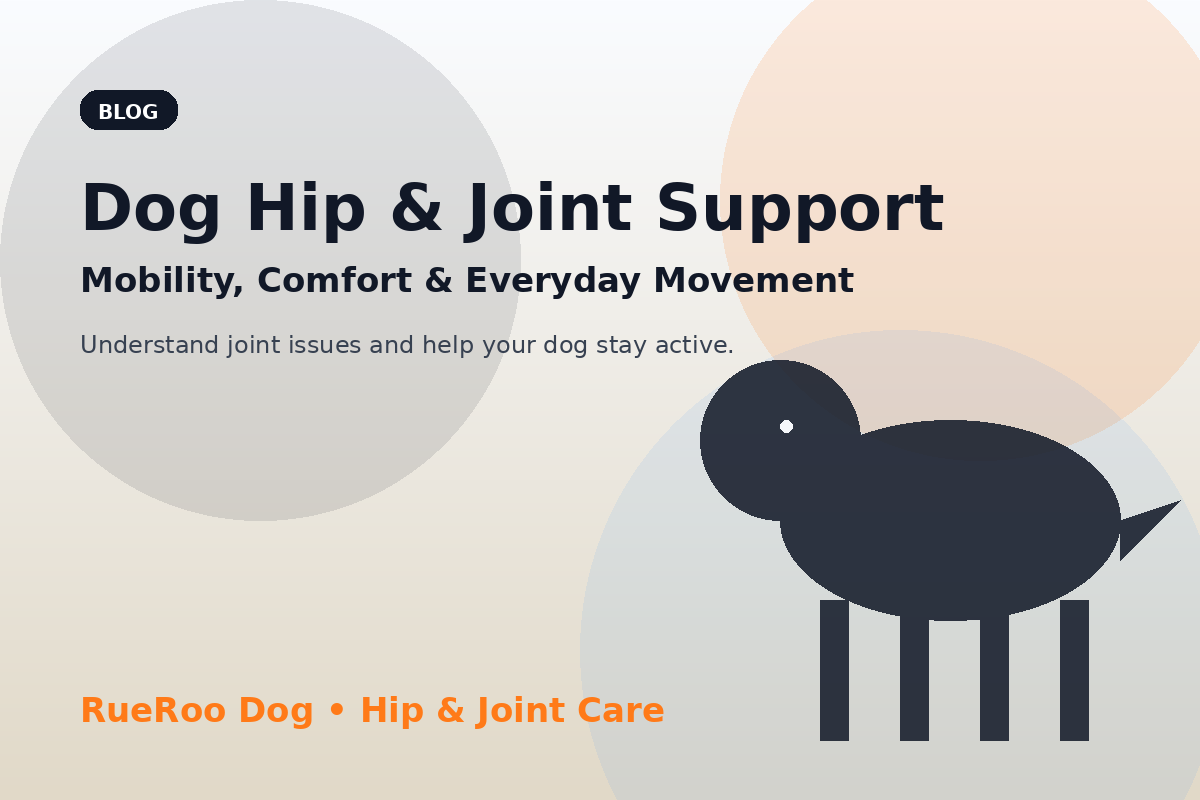 Dog Hip & Joint Support: Causes of Joint Pain & Mobility Relief