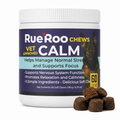 RueRoo Dog Calm Chews jar with soft chews, 60 count calming supplement for dogs