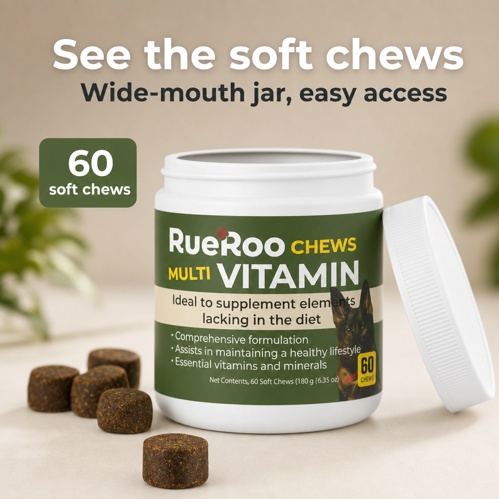 Wide-mouth jar, see the soft chews, 60 count multivitamin