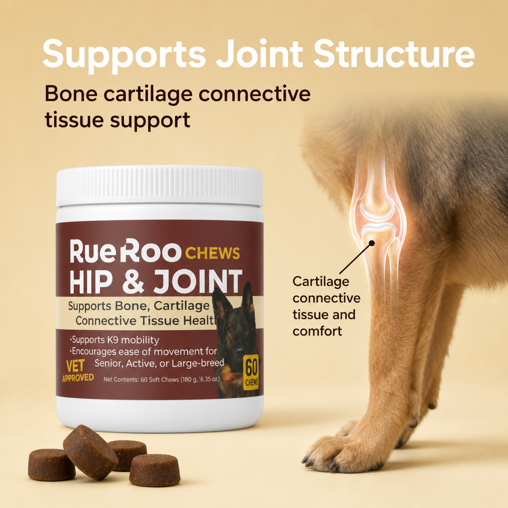 Supports bone, cartilage and connective tissue for dogs
