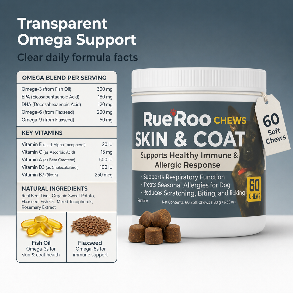 Transparent omega formula facts, key vitamins and natural ingredients