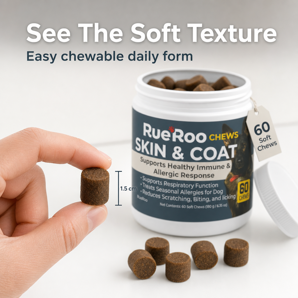 See the soft texture, easy chewable daily form, 60 count